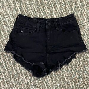 KanCan Black Cut Off Jean Shorts Size 24 Women’s
